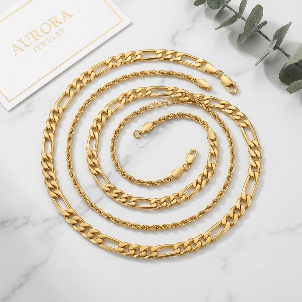 DVYNE Figaro Chain Necklace